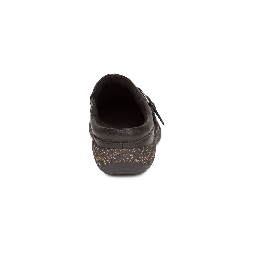 Aetrex Women's Libby Comfort Clogs - Black | USA HE6HZ2F